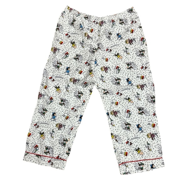 Peanuts; Snoopy and Friends Flannel Women’s PJ Set - Picture 4 of 7